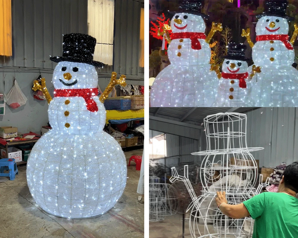 Christmas Snowman Light Decor Christmas Snowman Light Decor